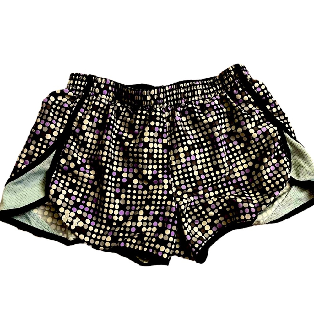 Under Armour Small Semi-Fitted Running Shorts Women’s Black Grey Purple Lavender